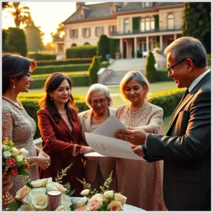 Intereses económicos familiares en boda